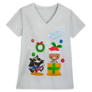Disney Marvel Groot Holiday Tee Season's Grootings Guardians of the Galaxy Sz Lg